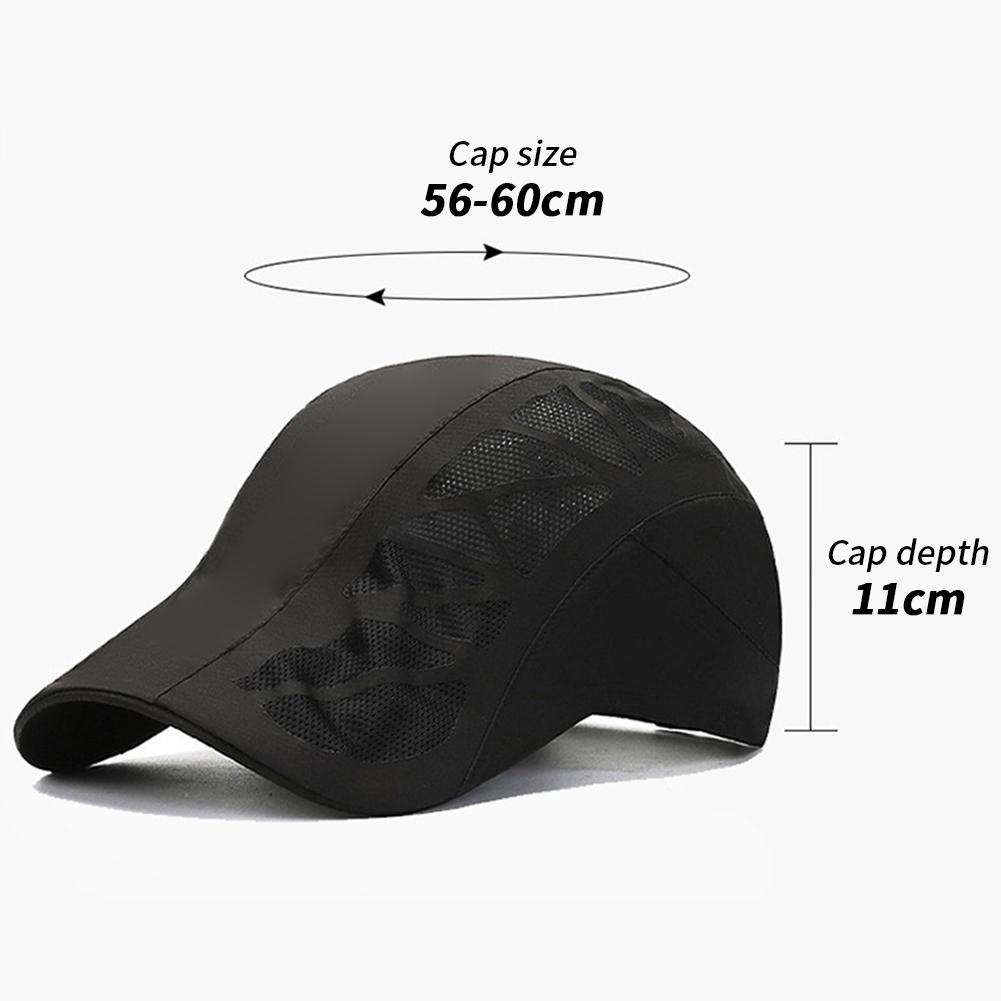 Men Women Sunscreen Cap Quick-Drying Adjustable Sun Protection Breathable Mesh Shade Multi-functional