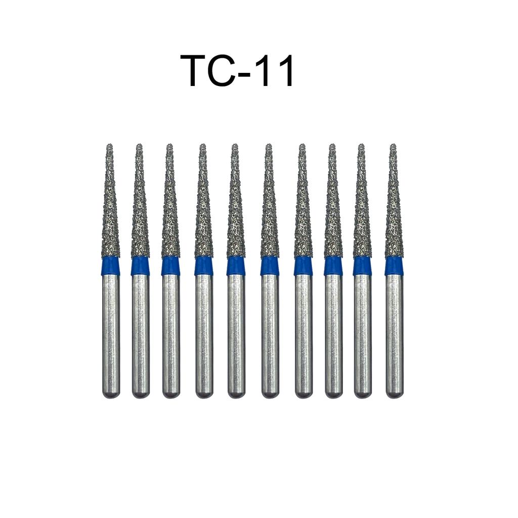 Nun Ck 10 Stück/Packung Dental Diamantbohrer für Hochgeschwindigkeits-Handstück Zahnarztbohrer FG-Serie Durchmesser 1,6 mm