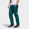 Adidas Double Logo Colorblock Retro Casual Knit Sweatpants Men Bottoms Forest-Green GM4440