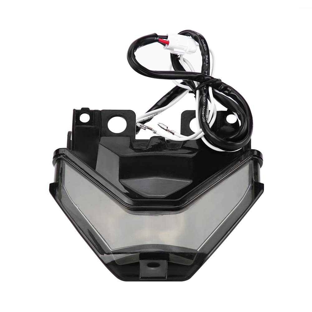 Akozon Motorcycle LED Tail Light with Turn Signals for Yamaha MT-07, FZ-07, YZF-R3, and YZF-R25 (Red)