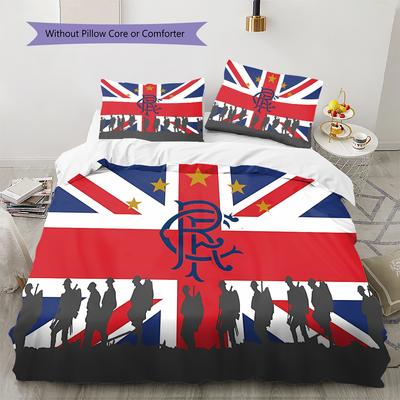 Rangers Badge Pattern Bedding,Quilt Set Quilt Cover Pillowcase Home Birthday Gift (1 * Duvet Cover + 2 * Pillowcase, Without Core)