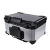 65L Motorcycle Top Case with Security Lock Water Resistant Aluminum Alloy Reflective Sticker Trunk