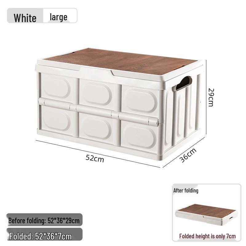 Customizable Outdoor Camping Trunk Organizer - Folding Storage Box