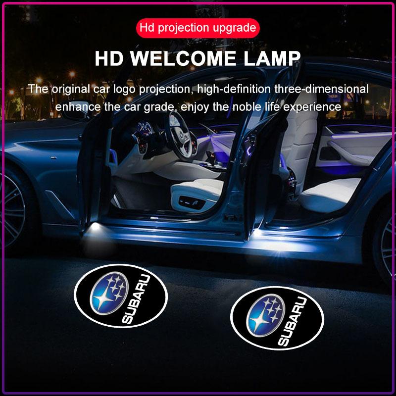 2 Stück Auto Tür Willkommenslicht LED Projektorlampe Geister Schatten Für Subaru Forester SG5 SH SJ Impreza XV Legacy Outback WRX STI GC8 Tribeca