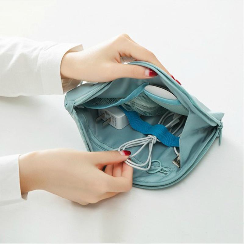 Cable Storage Bag Waterproof Digital Electronic Organizer Portable USB Data Line Charger Plug Storage Bag Travel Cable Organizer