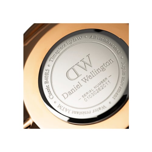 Daniel Wellington Classic 40 Roselyn RG Hvit Klokke, DW00100267, Herre, Rød