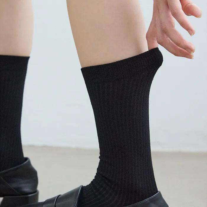 Basic Ribbed Socks 4 Colors
