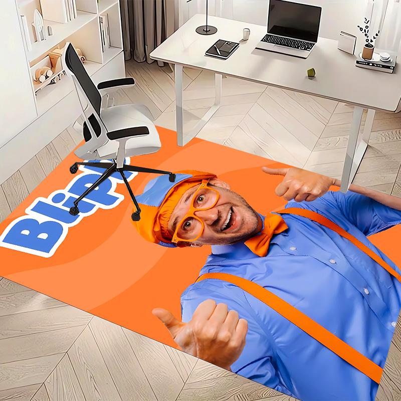 Blippi Printed Absorbent Washable Carpet, Non-Slip Bathroom Mats, Kitchen Rugs, Yoga Mat,Living Room Entrance, Camping Picnic Rugs