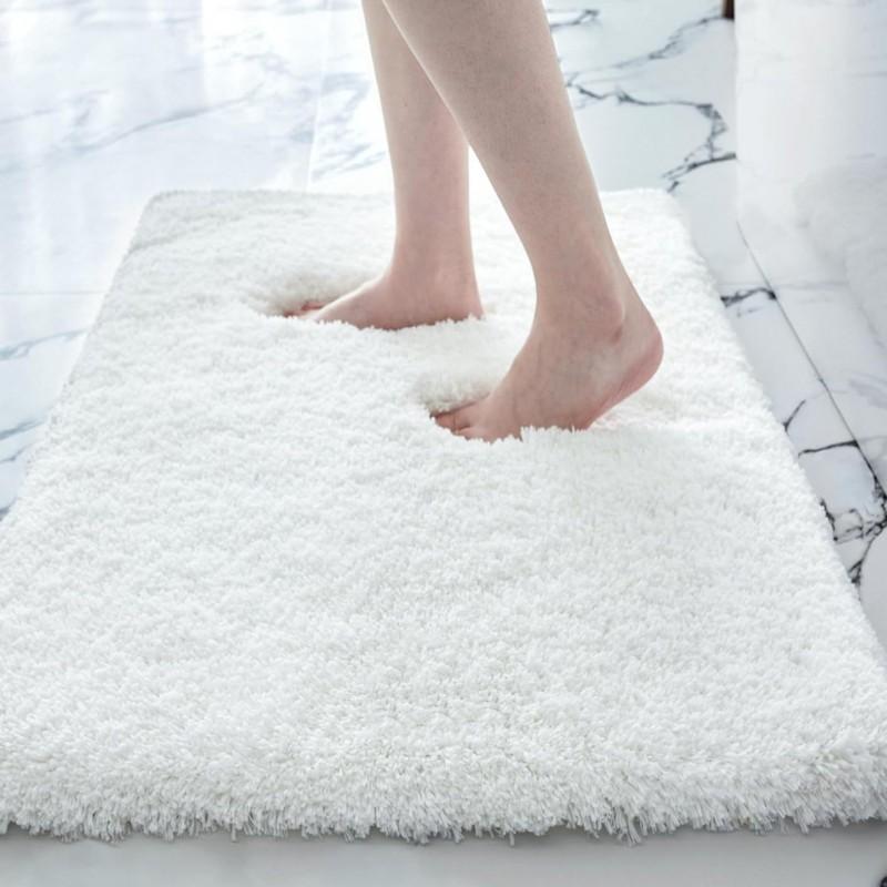 Tappetino da Bagno in Chenille Spesso Assorbente Antiscivolo Tappeto per Pavimento Ingresso Bagno Corridoio Cucina