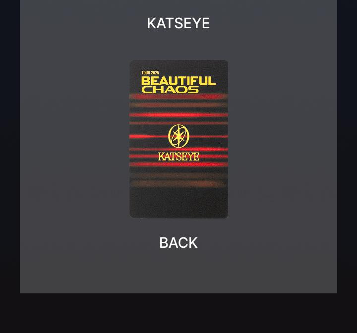 (Mini Photocard) KATSEYE [THE BEAUTIFUL CHAOS] TOUR MD