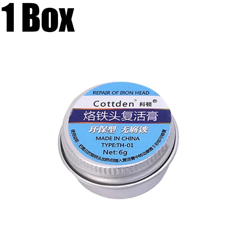 

Soldering Iron Tip Refresher Non-stick Tin Solder Cream Clean Paste Grinding Agent Remove Oxidation Effective Home Repair Tools Net 6g