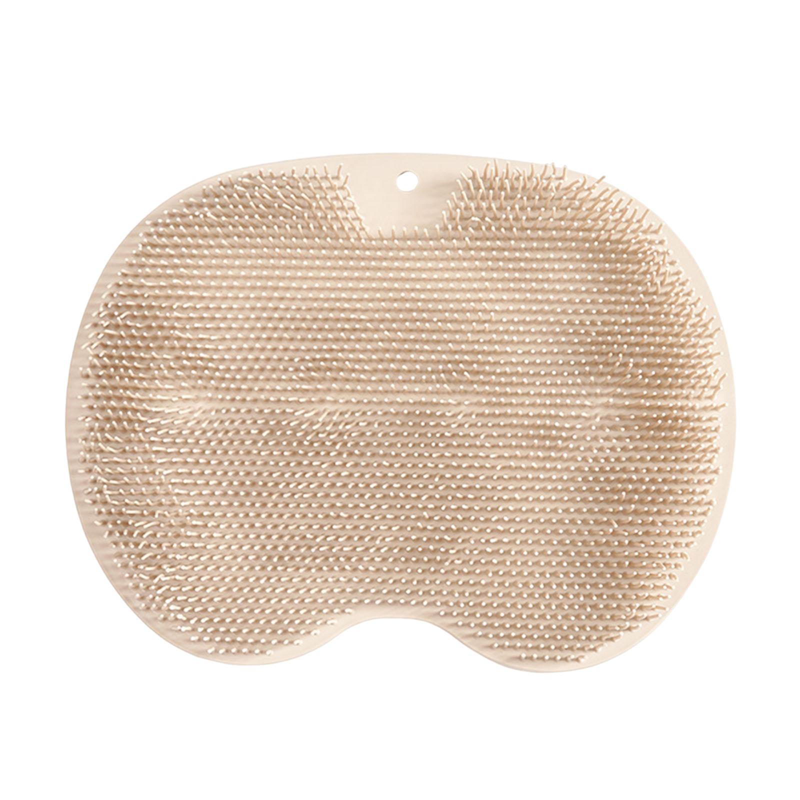 

Shower Foot and Back Scrubber Mat with Suction Cups Non-Slip Foot Cleaning Massage Pad for Seniors Men Women Bathroom Supplies темные хаки