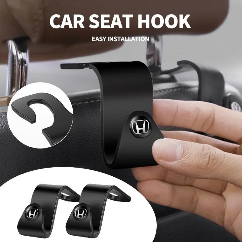 2pcs Portable Car Seat Backrest N Hooks Car Seat Headrest Hook For Honda Civic Fit Jazz Accord CRV HRV City Odyssey Passport