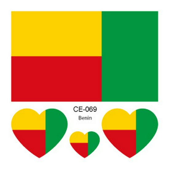 World Cup 2026 National Flag Waterproof Tattoo Stickers for Sports