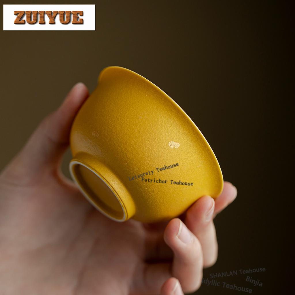 100ml Hand-painted Osmanthus Teacup Ancient Tea Bowl Beautiful Tea Cup Tea-tasting Meditation Cup Chazhan Master Cups Tea Items