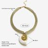 Fashion Geometric Woven Necklace Shell Bohemian Style Clavicle Chain Rope Woven adjustable Choker Necklace