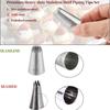 5Pcs Stainless Steel Piping Nozzle Cream Cake Cupcake Drop Flower Rose Pastry Nozzles Baking Tools #1M 6B 195 1A 853