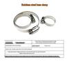 Stainless Steel Natural Gas Pipe U-Bolt Hose Clamp 201/304 Fixed Clip