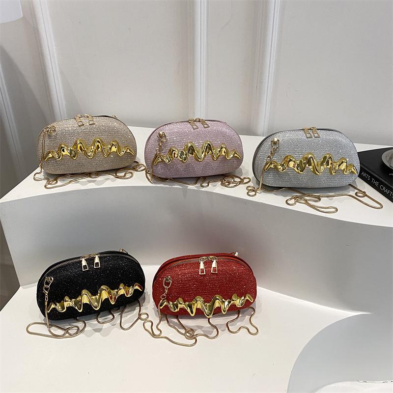 2026 Women's Personalized Wave Pattern Evening Crossbody Bag