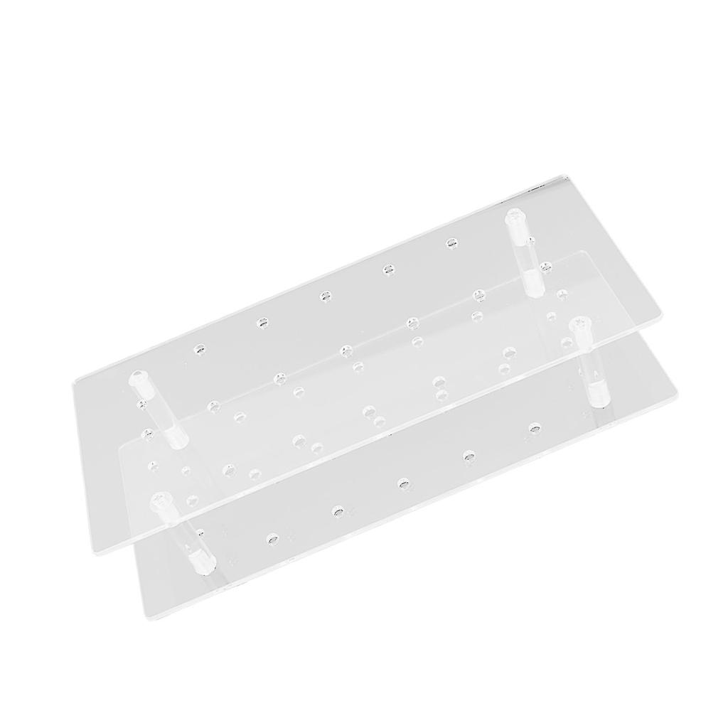 Cake Pop Holder Acrylic 21 Hole Reusable Transparent 2 Layer Cake Pop Stand Display Holder for Weddings Baby Showers