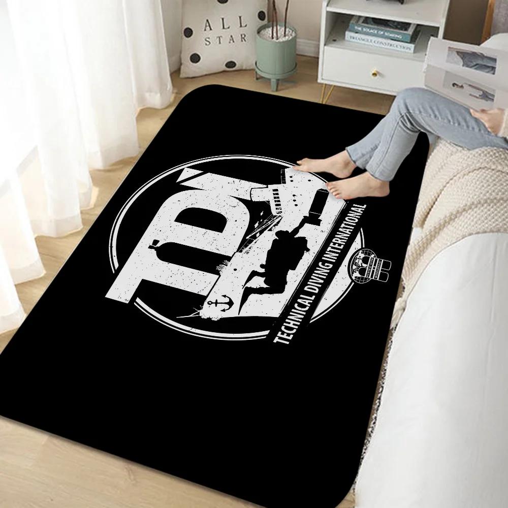 Dive Scuba Diving Entrance Door Mat Nordic Style Bedroom Living Room Doormat Home Balcony Anti-Slip Modern Home Decor