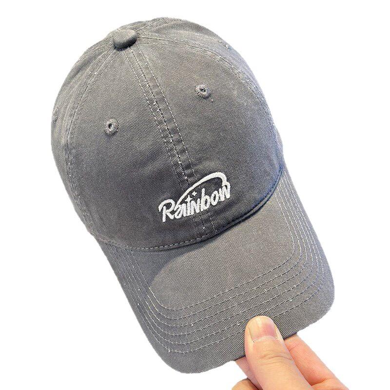 French genuine baseball cap children spring and summer new fashion three-dimensional letter embroidery wide brim deepened cap tide
