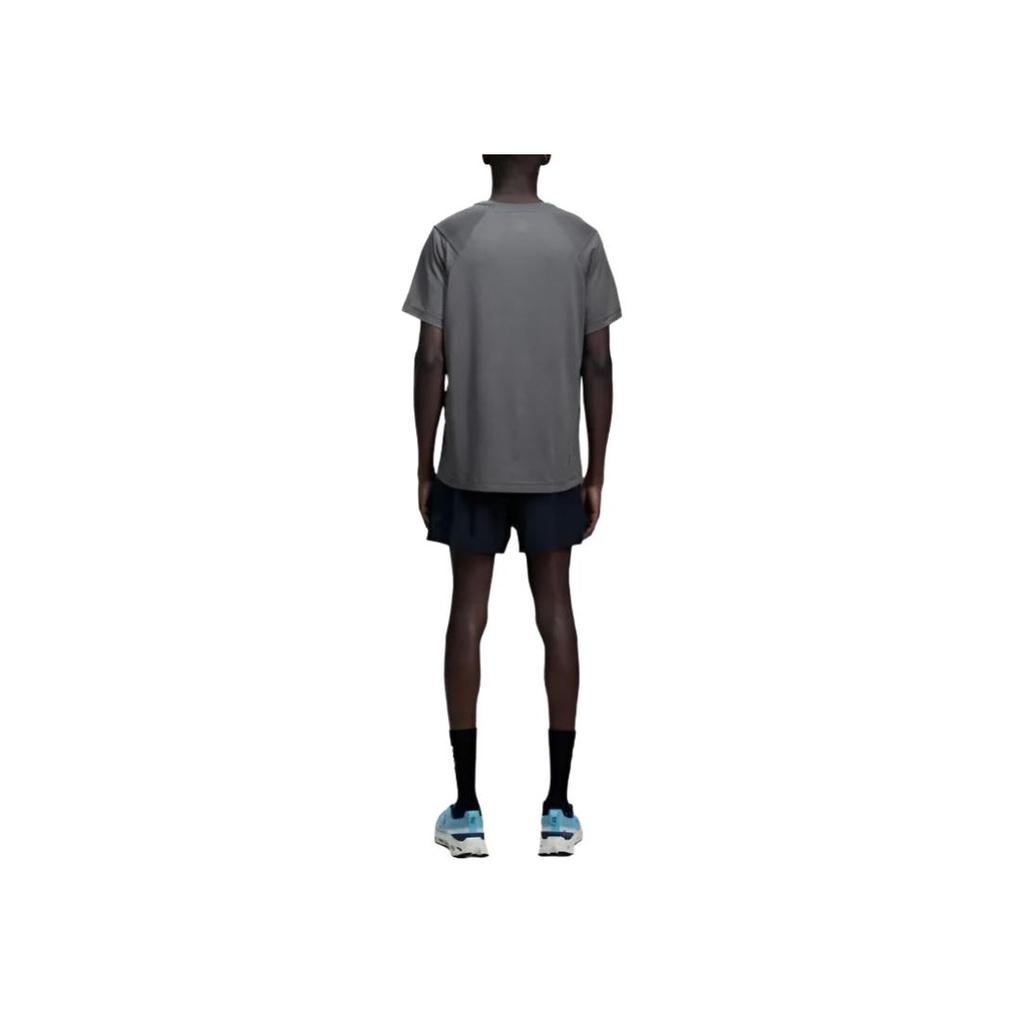 On Logo Round Neck Short Sleeve T-Shirt Men T-Shirts Gray 1ME30070122