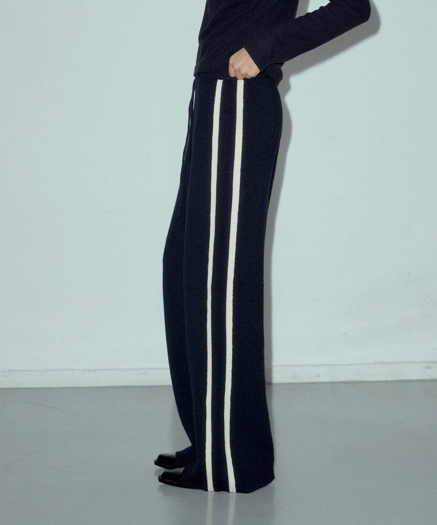 CITTA Trackline Knit Pants_Ctk225(Black)