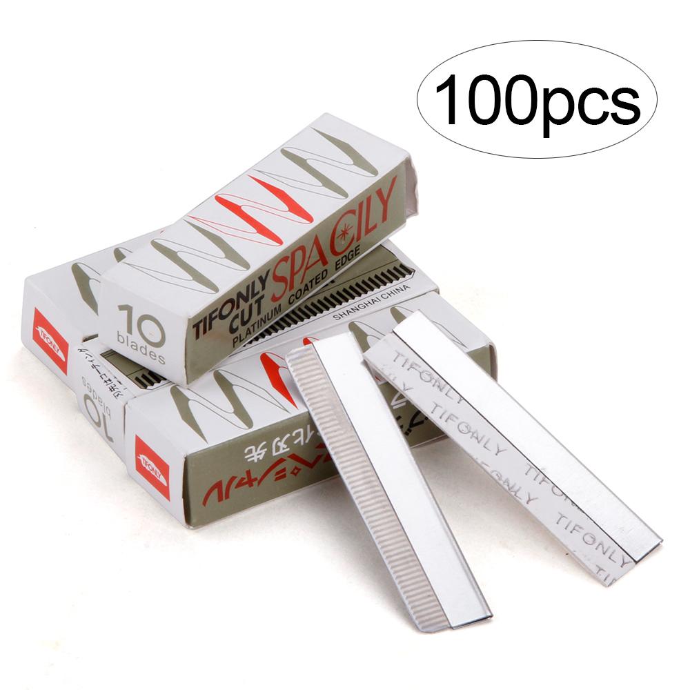 

20/50/100 шт. лезвий для бровей из нержавеющей стали, нож для подравнивания бровей, лезвие для микроблейдинга, дермапланинга, инструменты для перманентного макияжа