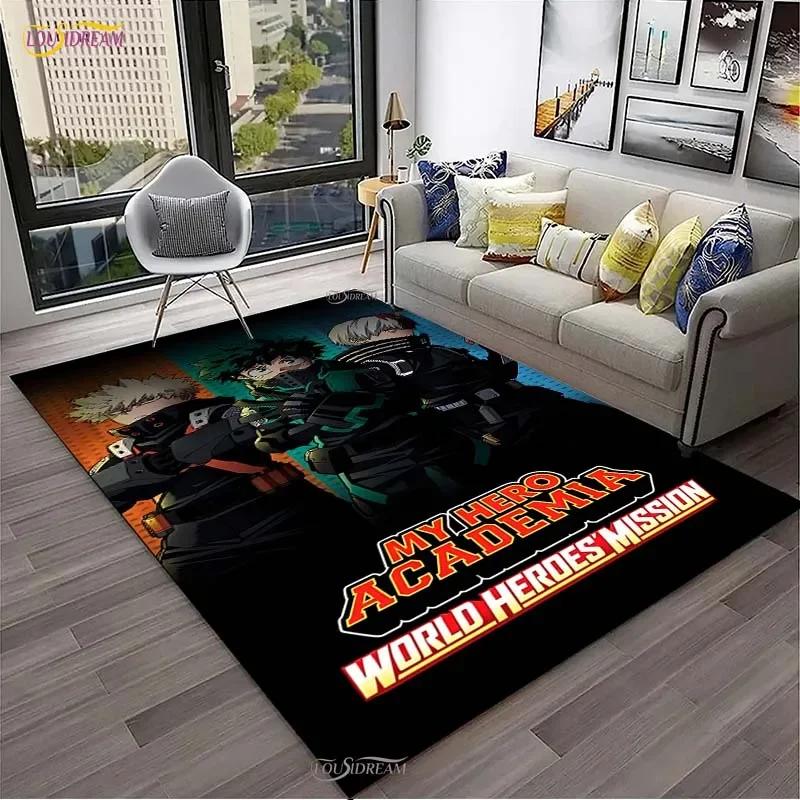 My Hero Cartoon Anime Carpet for Living Room Bedroom Table Cinema Rug Kitchen Door Kids Un-slip Floor Mat Alfombra Birthday Gift