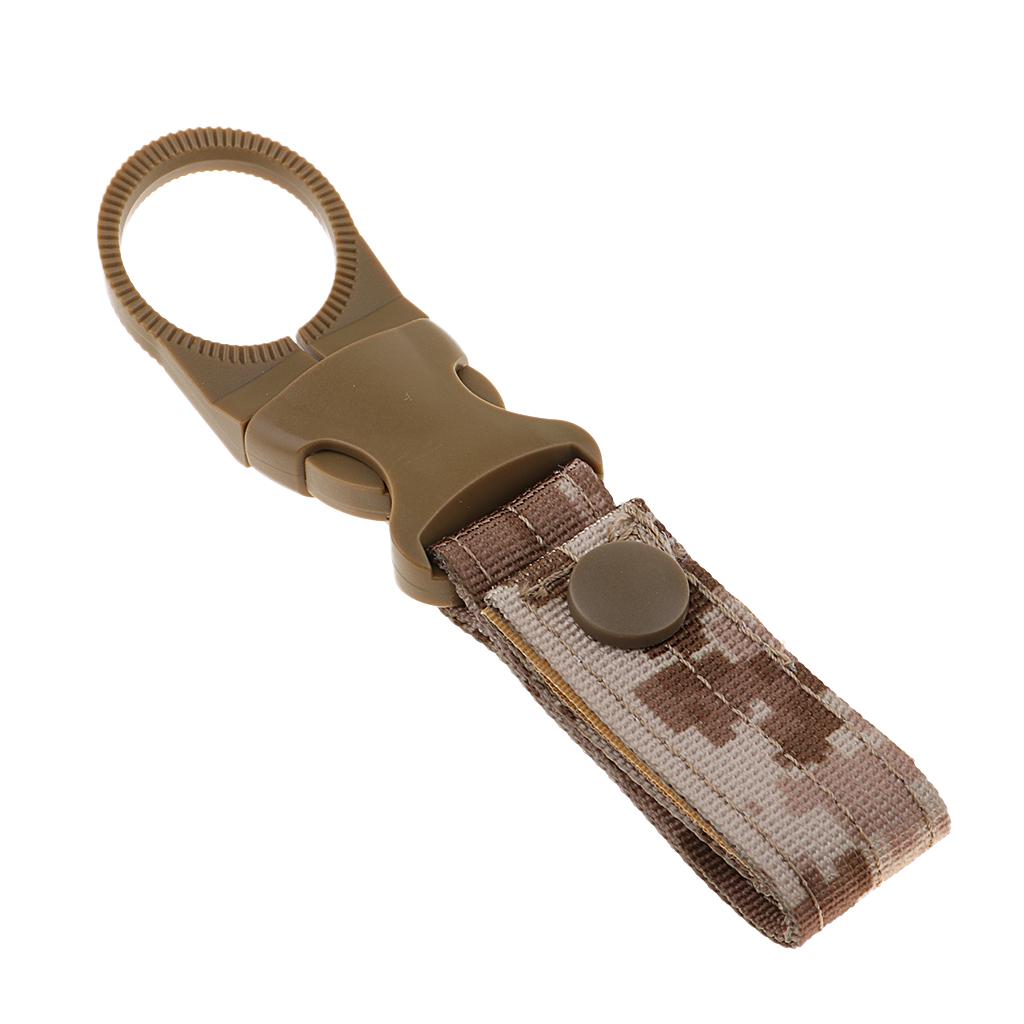 Webbing Buckle Keychain Water Bottle Holder Strap Carabiner Multi-function Hook Outdoor Camping Tool