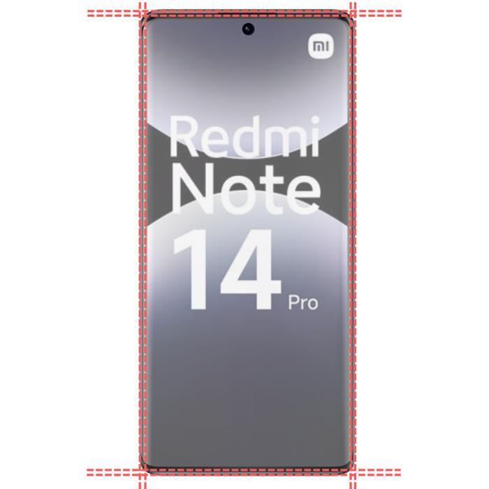 Shockproof Case - Phonillico® - Xiaomi Redmi Note 14 PRO 4G - Flexible - Transparent - 2 Tempered Glass