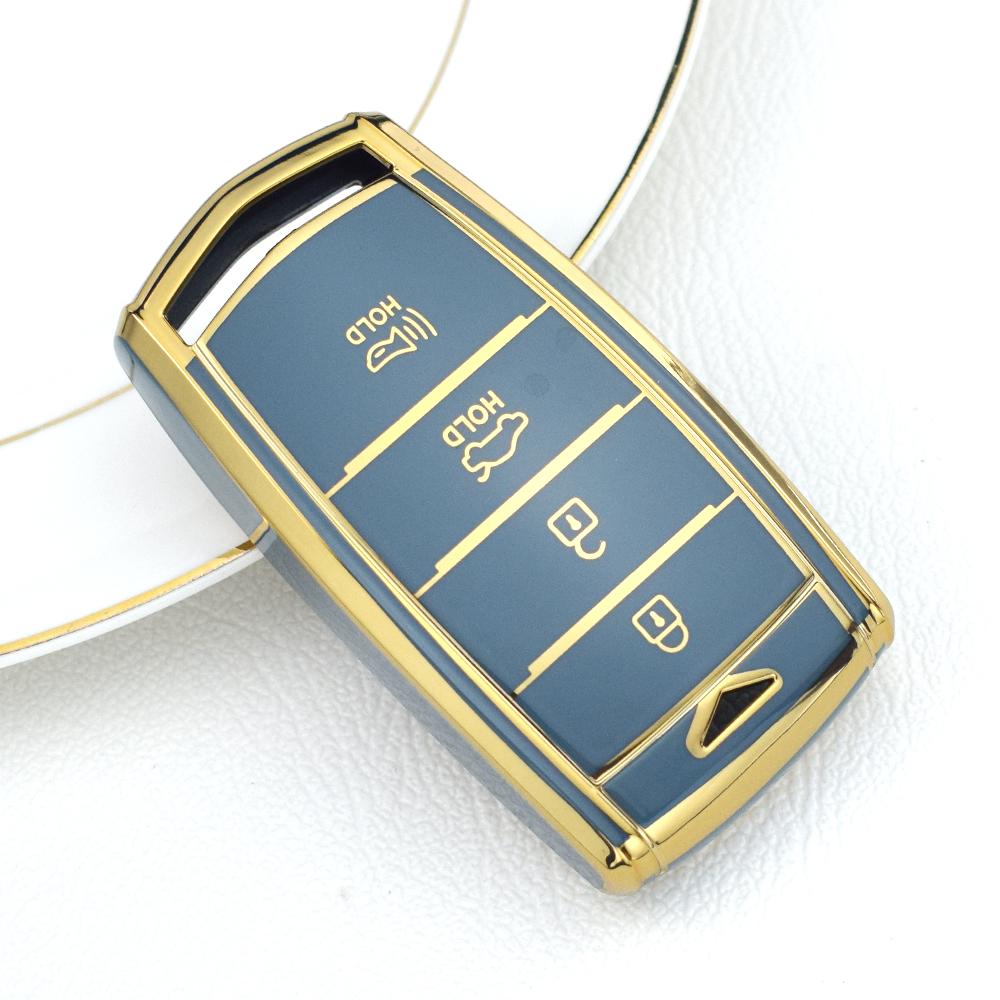 4 Buttons TPU Car Smart Key Case Cover for HYUNDAI 2020 Genesis G70 G80 EQ900 G90 Auto Key Fob Shell Protector Accessories