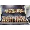 Skewers Holder Set with 6 Slots, Easy-to-Clean BBQ Skewer Stand, Kebab Rack, Flat Skewers Support, BBQ Accessories