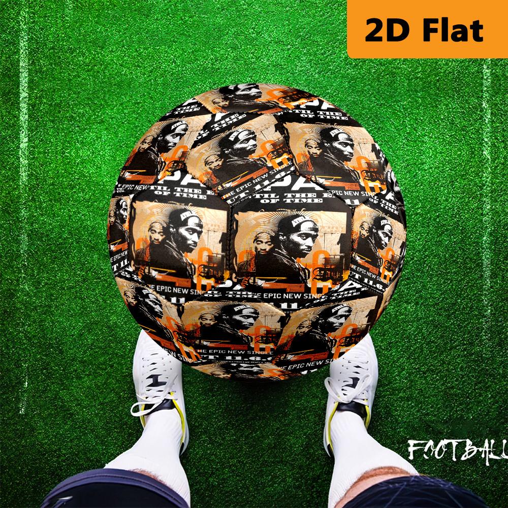 "2Pac: Until End Time" Soccer Ball Suitable for Both Training and Competition Outdoor Sports Very Elastic High Elasticity Entertainment