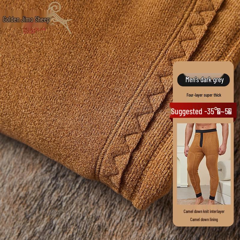 Herren- und Damen-Fleecegefütterte Extra Dicke Woll-Baumwollhosen für Winterwärme