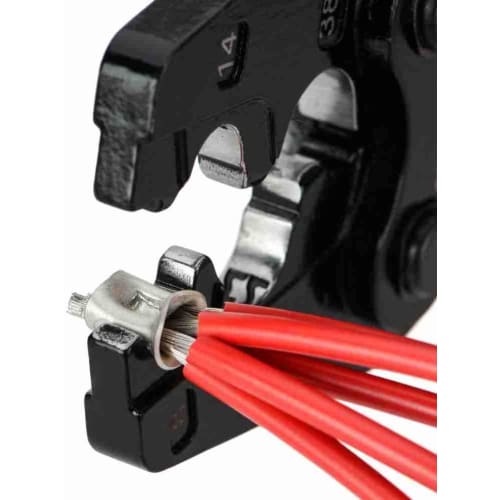 IWISS IWS-38 Bare Crimp Terminals, Bare Crimp Sleeves, Crimping Tool, JIS Compliant, 8.0-38.0sq Compatible