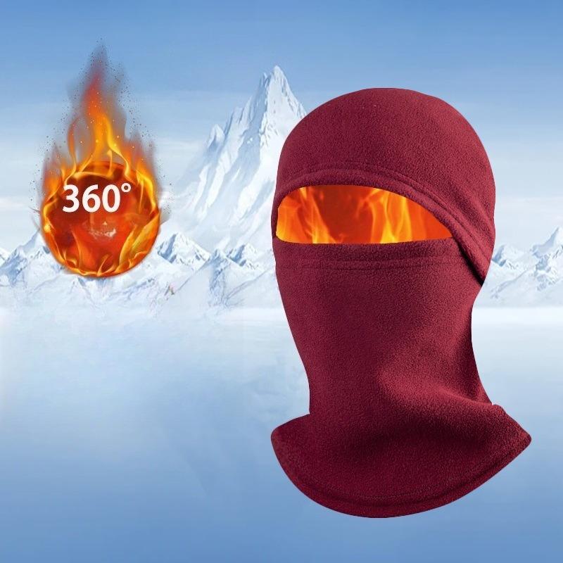 1PC Autumn and Winter Cycling Warm Face Mask Multifunctional Neck Cover, Outdoor Windproof Ski Hat, Polar Fleece Sports Warm Headgear