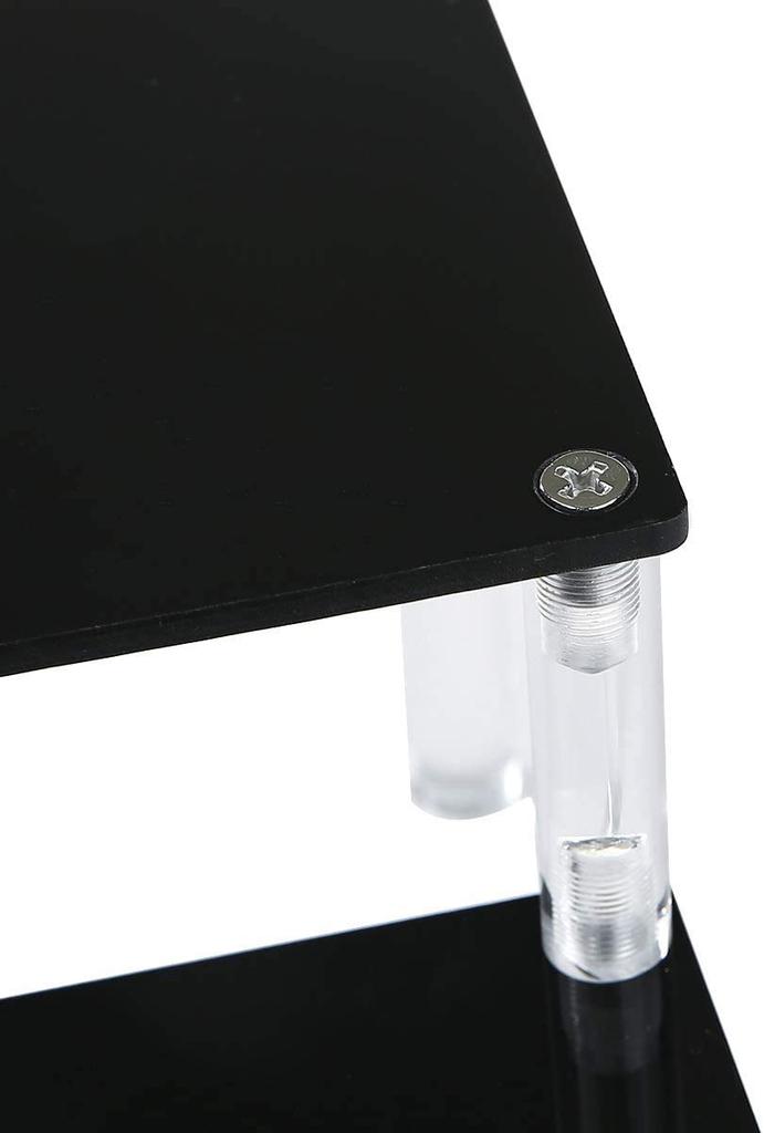 Acrylic Stage Collection Acrylic Tamashii Stage Figure Shelf Figure Assembled Stand 3 Case, Display, Accessories, Collection, (Black, Tiers)