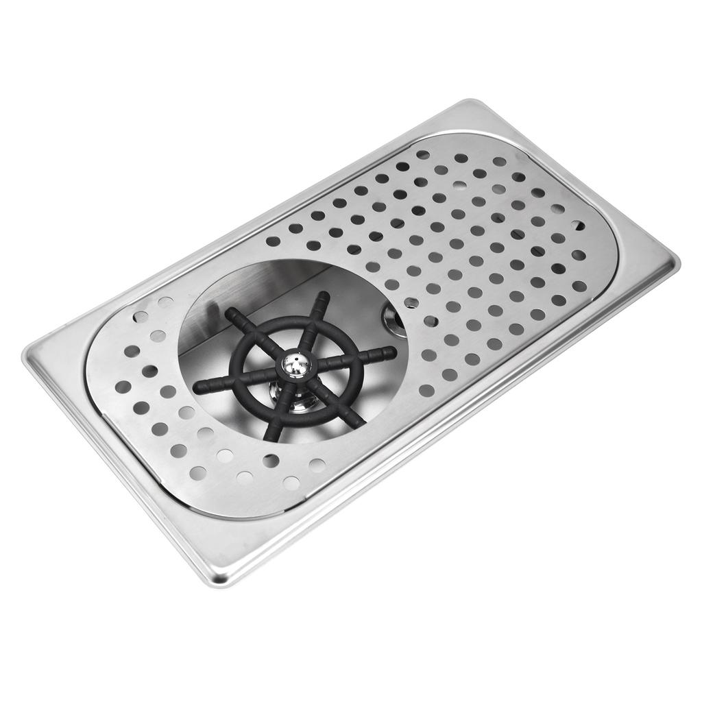 Automatyczny spłukiwacz do kubków Szybkie płukanie G1/2 Stal nierdzewna Płukacz do dzbanków dla Hotelu Kawiarni DomuFC‑12‑1