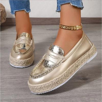 Buty codzienne damskie na platformie mokasyny 2024 jesień luksusowe damskie trampki trendy buty do chodzenia gruba podeszwa