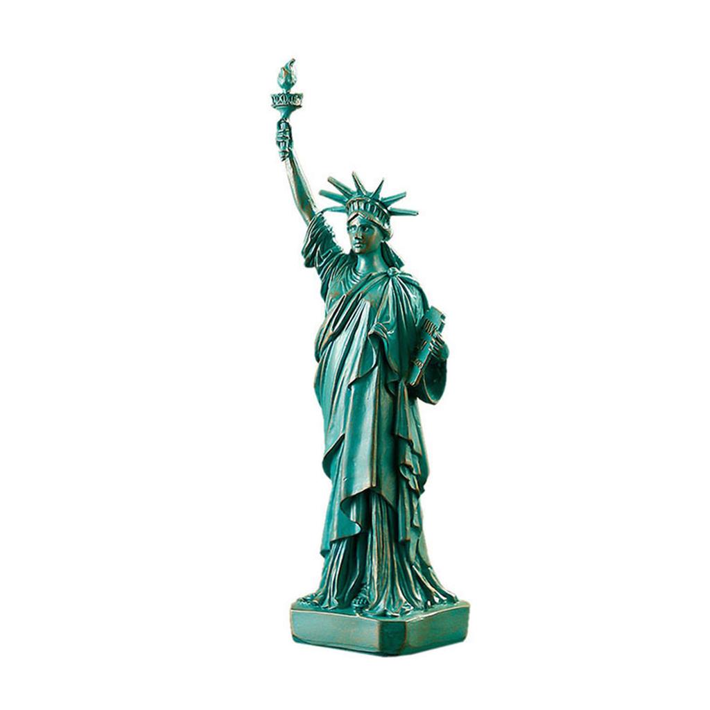 Creative Liberty Statue Resin Model 12 Inch Copper Finish for Art Lovers and Collectors