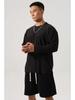Men's Quick-Dry Striped V-Neck Long Sleeve Loose Fit Sweatshirt