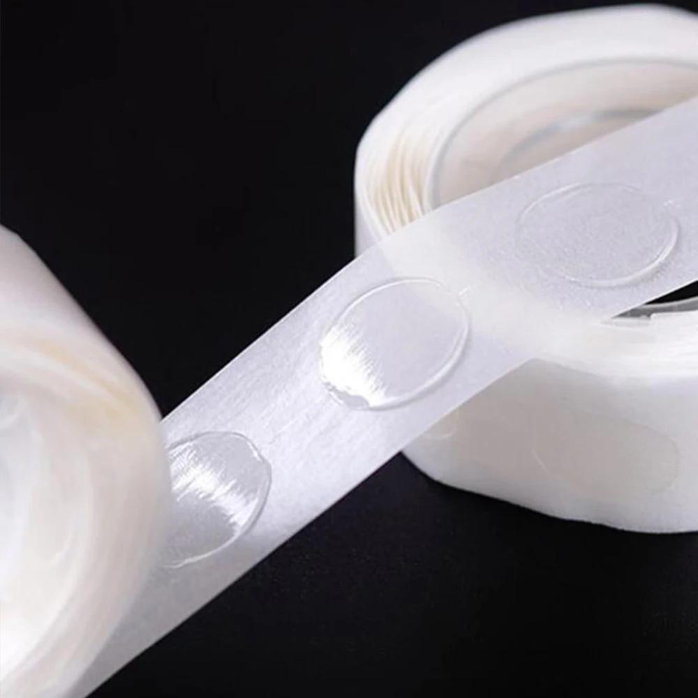 100 bodů/role Samolepky na knoty svíček 13 mm Oboustranné lepicí samolepky Páska na balónky Odnímatelné DIY Výroba svíček