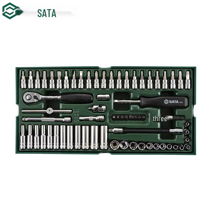 SATA 66-Piece 1/4 inch Drive Socket Set 1/4 inch Drive