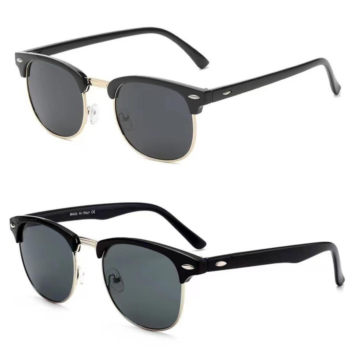 

2Pcs Set Of Fashion Glasses For Men And Women Retro Style Glasses Holiday Decoration Photography Props