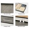Under Bed Storage Bag Quilt Bag with Transparent Cover Dust Proof Wardrobe Organizer for Clothes Sheets Home Dormitory Closet