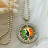 European and American New 1916 Pattern Round Necklace Ins Style Jewelry