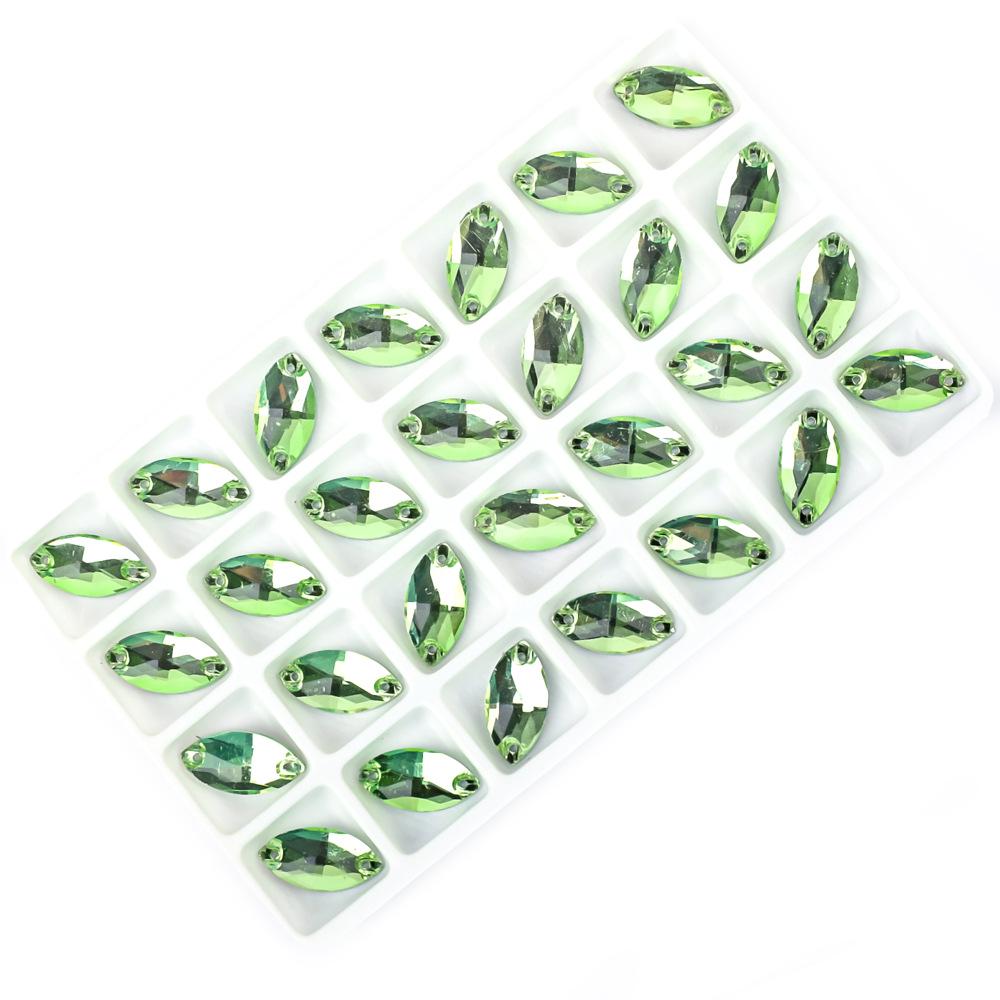 

Вэй Чэнь Маркиз Страз Ручная Вышивка Плоская Пуговица для DIY Вечерних и Свадебных Платьев Аксессуары 6*12mm, 72 pcs/pack