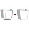 Vidaxl Garden Planter, Black, 50X50X50 Cm, Steel
